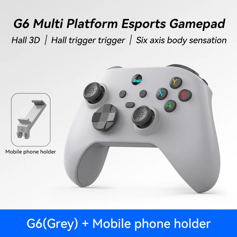 Controller di gioco mobile G6 per Switch/iOS/Android/PC Supporto streaming media/cloud Gioco per telefono cellulare GamePad Joystick effetto Hall