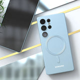 Magnetic mobile phone soft case For Samsung Galaxy S25 Ultra magsafe S25Ultra S25 S24 S23 S22 S21 S20 FE Plus Plusl Full Cover