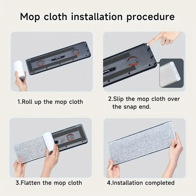 JOYBOS Spin Hand Free Flat Barrel 33cm Mop With Bucket 360 Complete Cleaning System With Dual Chamber Washable Floor House Mops