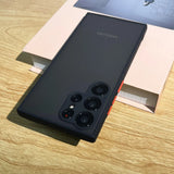 Aromr Shockproof Silicone Protect Case For Samsung Galaxy S24 S21 S22 S23 Plus S20 S21 FE S24 Ultra 5G Skin Feel Back Cover