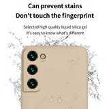 Case For Samsung Galaxy S24 S23 S22 S25 Ultra S24 FE A56 A55 A53 A54 A16 A17 5G S25 Edge Shockproof Liquid Silicone Phone Cover