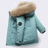 5 6 8 10 12 Years Teenagers Boys Jacket Autumn Winter Thicken Warm Kids Jacket Fashion Zipper Hooded Boys Coat New Kids Clothes