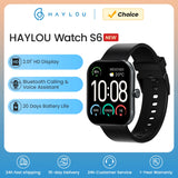 HAYLOU Watch S6 Smartwatch con display HD da 2,01", Bluetooth, chiamate vocali, IP68, impermeabile, monitoraggio del fitness