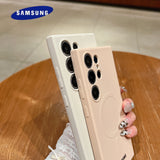 Luxury Liquid Silicone For Magsafe Magnetic Case Samsung Galaxy S26 S25 S24 S23 S22 Ultra Plus S21 FE Soft TPU Shockproof Cover