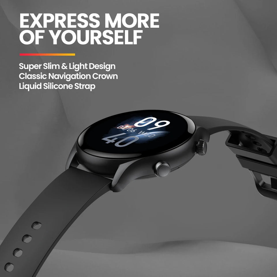 Nuovo Zeblaze Btalk 3 Plus Smartwatch con chiamate vocali, ampio display HD a colori da 1,39'', Smartwatch per il monitoraggio del fitness per uomini e donne
