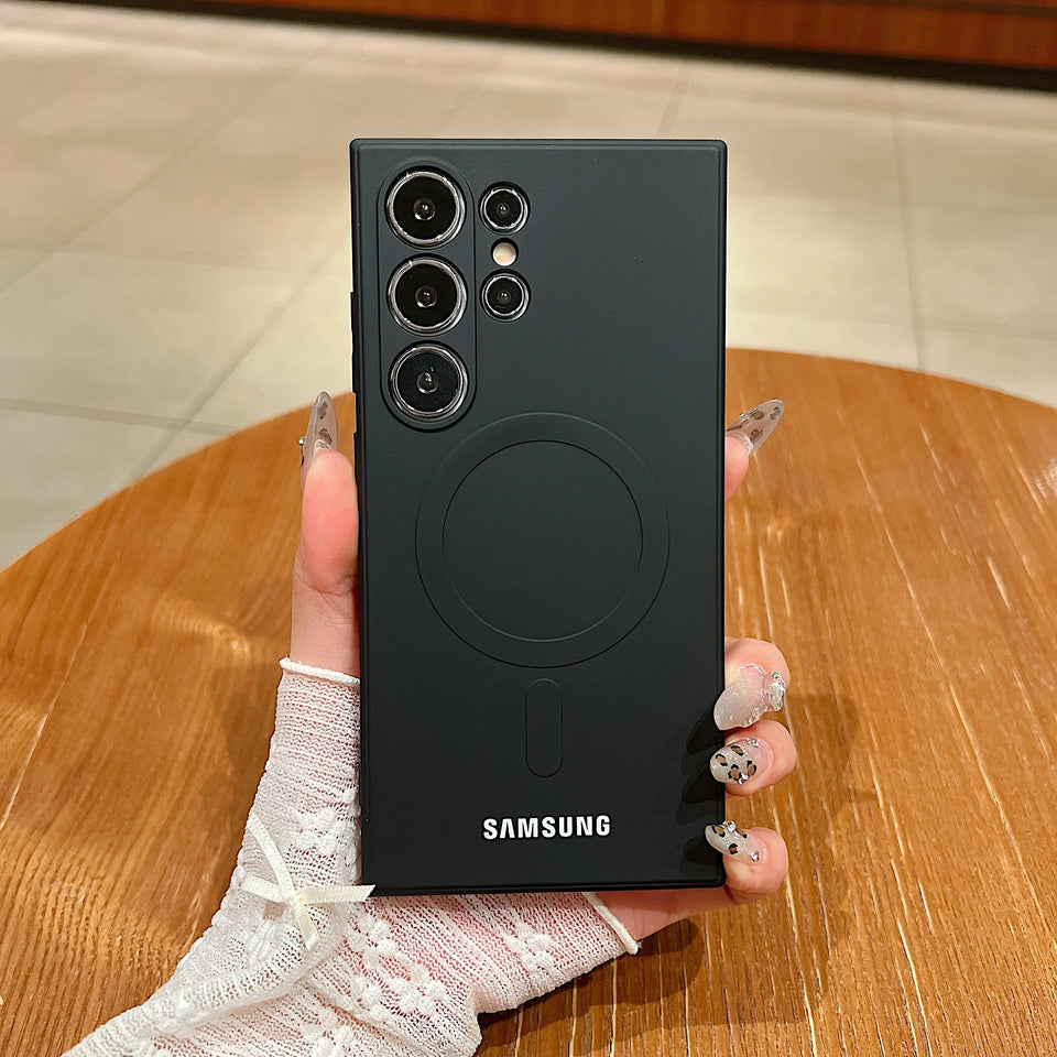 Luxury Liquid Silicone For Magsafe Magnetic Case Samsung Galaxy S26 S25 S24 S23 S22 Ultra Plus S21 FE Soft TPU Shockproof Cover