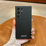 Luxury Liquid Silicone For Magsafe Magnetic Case Samsung Galaxy S26 S25 S24 S23 S22 Ultra Plus S21 FE Soft TPU Shockproof Cover