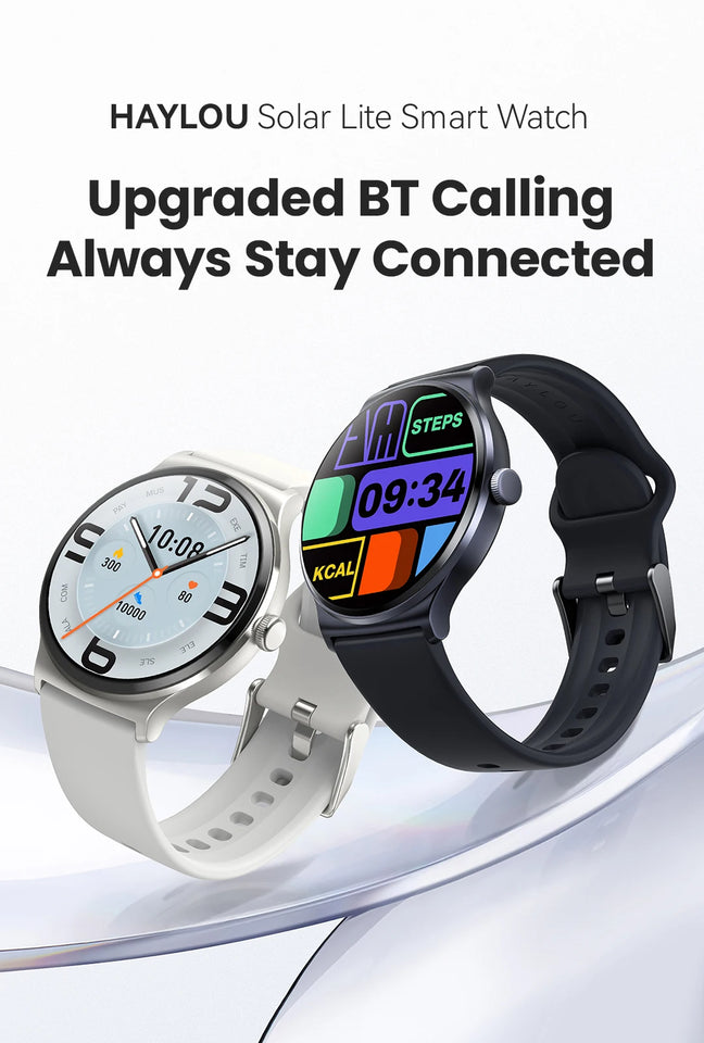 HAYLOU Solar Lite Smart Watch Bluetooth Chiamata Smartwatch Monitoraggio della frequenza cardiaca Ossigeno nel sangue Test di stress del sonno Orologio sportivo