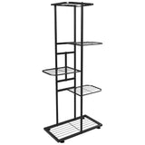 Espositore verticale a 5 strati per piante e fiori, da balcone, da giardino, bonsai, piante decorative, da collezione, vassoio per vasi di fiori