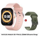 HAYLOU Watch S6 Smartwatch con display HD da 2,01", Bluetooth, chiamate vocali, IP68, impermeabile, monitoraggio del fitness