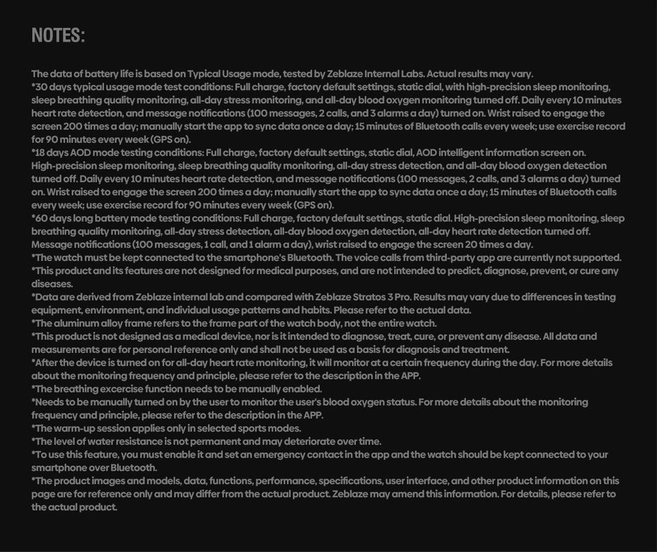 NUOVO Zeblaze Stratos 4 GPS Smart Watch Display AMOLED da 1,43 pollici Bussola integrata Altimetro barometrico Torcia Chiamata vocale Smartwatch