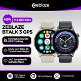Nuovo smartwatch GPS Zeblaze Btalk 3 con schermo AMOLED da 1,43" e doppio cinturino, chiamate Bluetooth, orologio sportivo, frequenza cardiaca, SpO2, monitoraggio dello stress