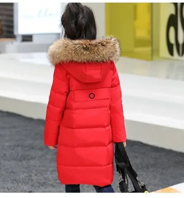 Girls Cotton Jacket Thickened Down Cotton Outerwear Children's Winter Coat Teen Clothes Girls 5 7 9 10 11 12 Years Parka Clothes