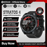 NUOVO Zeblaze Stratos 4 GPS Smart Watch Display AMOLED da 1,43 pollici Bussola integrata Altimetro barometrico Torcia Chiamata vocale Smartwatch