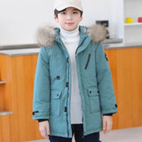 5 6 8 10 12 Years Teenagers Boys Jacket Autumn Winter Thicken Warm Kids Jacket Fashion Zipper Hooded Boys Coat New Kids Clothes