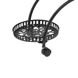 Supporto per piante in vaso 73x28x80cm, 6 vassoi, portavasi in ferro, portavasi nero, adatto a case, uffici, negozi,