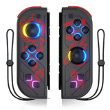 Gamepad For Nintendo Switch/OLED/Lite - RGB LED (L/R) Joypad , Turbo Dual Vibration Wireless Controller For NS Joycon