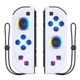 Gamepad For Nintendo Switch/OLED/Lite - RGB LED (L/R) Joypad , Turbo Dual Vibration Wireless Controller For NS Joycon