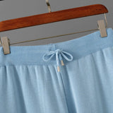 SINGREINY Set da 2 pezzi da donna in maglia jacquard invernale con monopetto e pantaloni lunghi a gamba larga, casual e sportivi