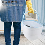 360° Spin Mop Bucket Sets with Wring System Microfiber Refills Household Floor Cleaning 102-128cm Extendable Adjustable Handle