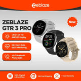 Zeblaze GTR 3 Pro Smartwatch con chiamata vocale, display AMOLED da 1,43", telaio in acciaio inossidabile 316L, smartwatch per il monitoraggio del fitness