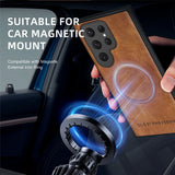 Custodia di lusso per Samsung Galaxy S24 S23 S22 Ultra Custodia in pelle e silicone per Samsung Galaxy S20 Plus S21 FE Custodia per telefono S25