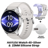 HAYLOU Watch 4S GPS Smartwatch Display AMOLED HD da 1,43", 5 Posizionamento GPS satellitare, 120+ Modalità di allenamento, Sport Fitness Smart Watch
