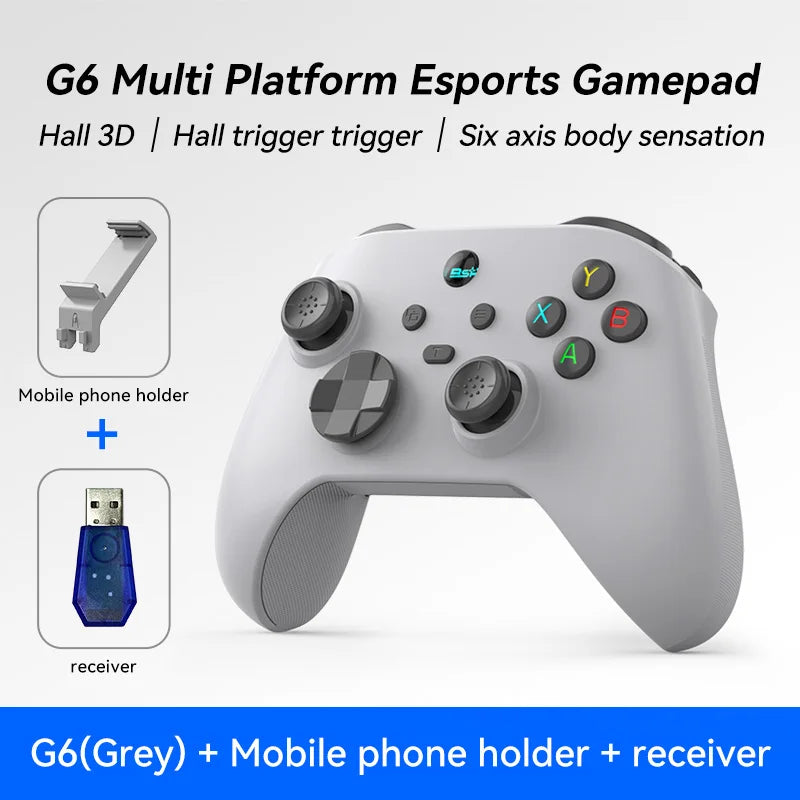 Controller di gioco mobile G6 per Switch/iOS/Android/PC Supporto streaming media/cloud Gioco per telefono cellulare GamePad Joystick effetto Hall