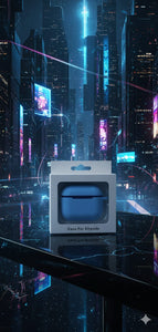 Custodia protettiva elegante Cyber Blue per Apple AirPods (3a generazione/Pro/2/1)