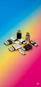 Kit adattatore USB-C - Convertitore da USB 3.0, Micro USB, USB-A a Type-C per MacBook, Samsung, iPad Pro e altro