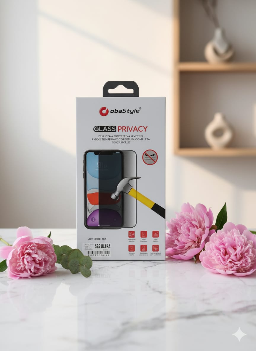 Pellicola protettiva in vetro per la privacy per Samsung Galaxy e iPhone 17